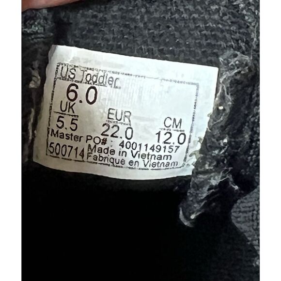 Vans Classic Little Kids Toddler Sz 6 Black Leather Sneaker Shoe Snap On Low Top - Picture 10 of 10